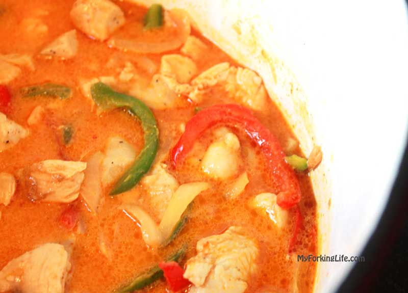 red curry in pot
